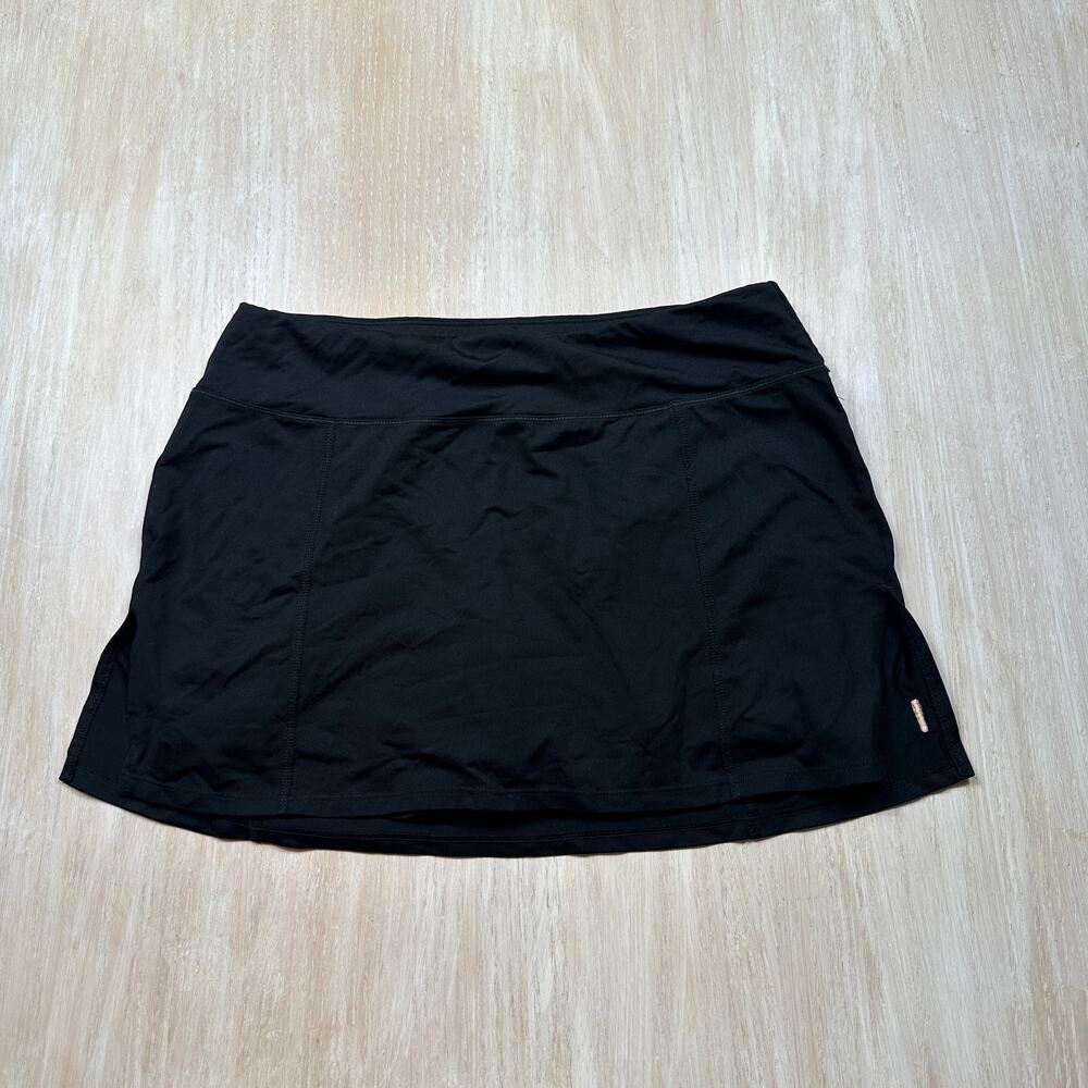 Lucy Tech Black Athletic Skort Built In Shorts Running Tennis Golf Skirt Small